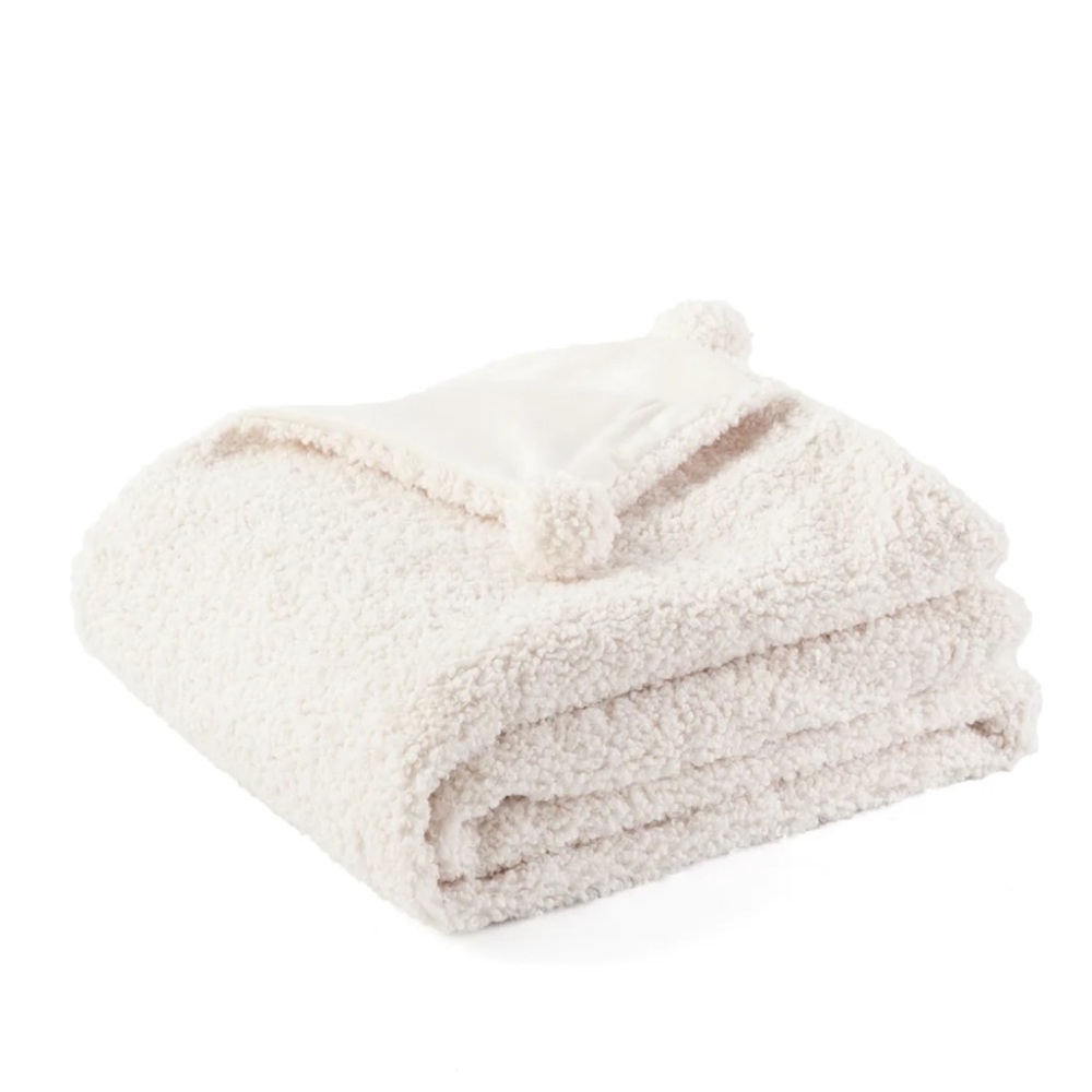 Jillian Harris x Canvas White Sherpa Throw